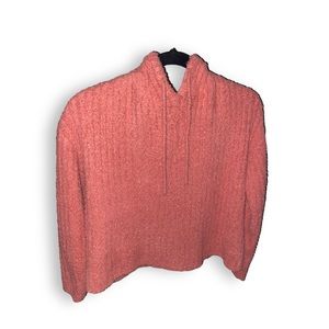 So Pink Fluffy Cropped Sweater